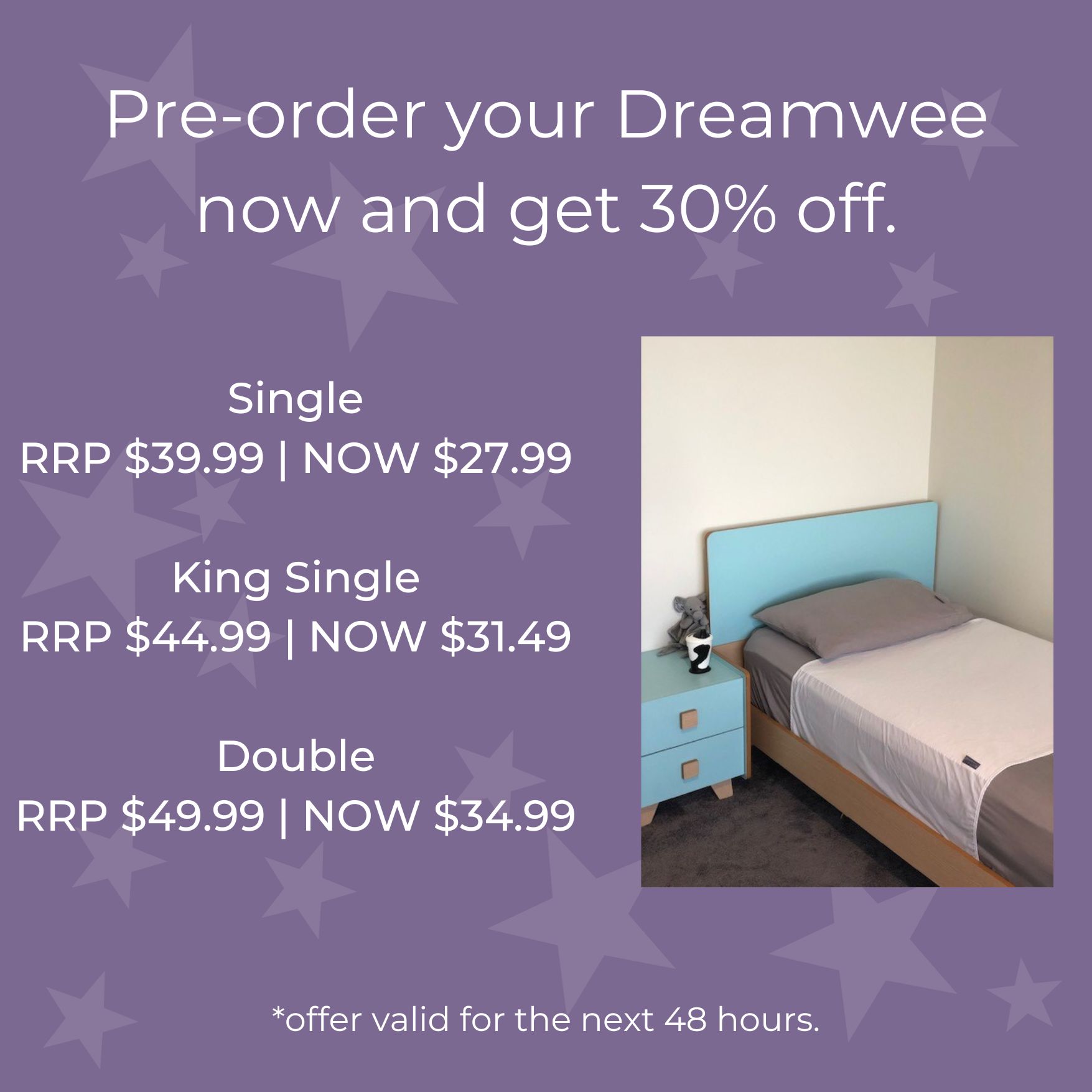 Dreamwee Waterproof Bed-linen Protector Brolly Sheets 